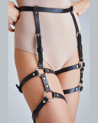 Leather garters "Charlotte" - Dr.Harness 1