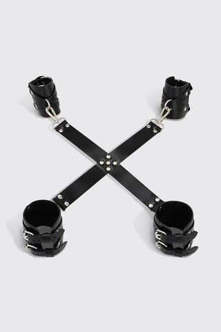 Set of leather cuffs (hands+legs)