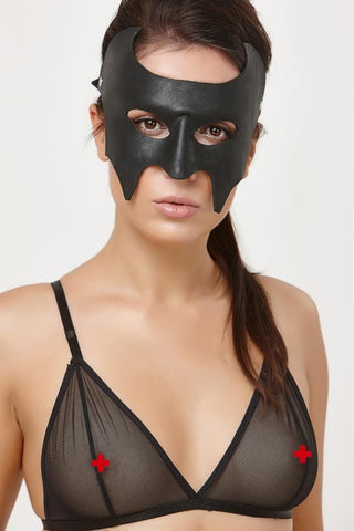 Leather batman mask