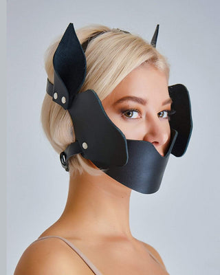 Leather pony mask